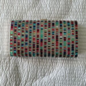 Multicolor Beaded Clutch